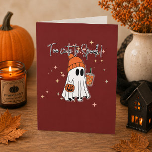 Halloween-Geister-Grußkarte, Zu süß zum Erschrecke Karte