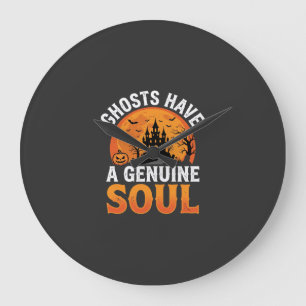 Halloween-Geister haben ein authentisches Seelende Große Wanduhr