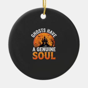 Halloween-Geister haben ein authentisches Seelende Keramik Ornament