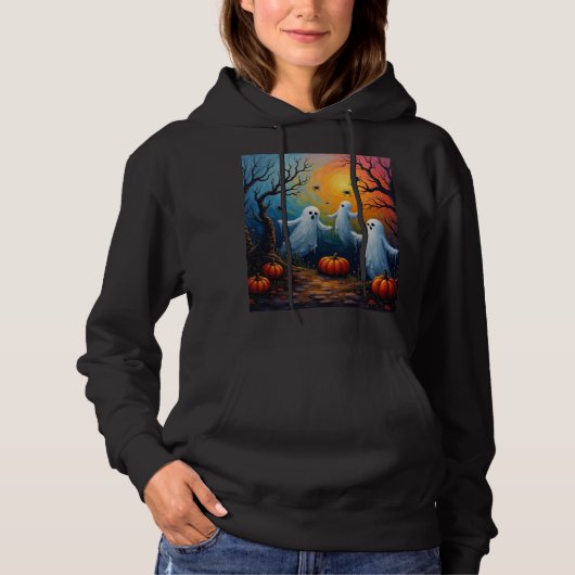 Halloween-Geister Hoodie (Vorderseite)