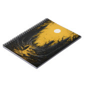 Halloween Geister im Wald, gruseliger Geist Notizblock (Linke Seite)