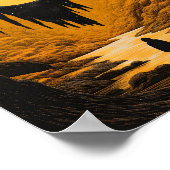 Halloween Geister im Wald, gruseliger Geist Poster (Ecke)