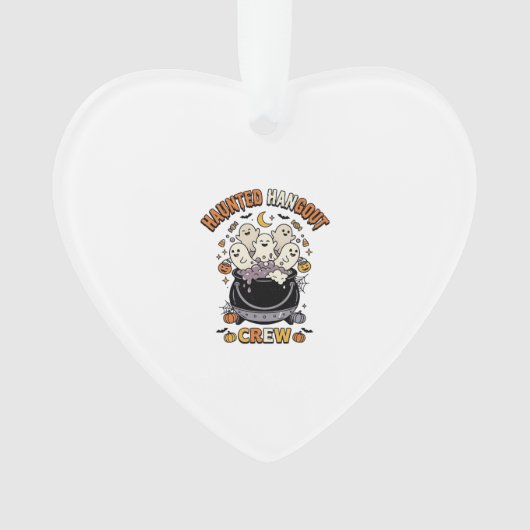 Halloween-Geister-Kürbis-Crew Ornament (Vorderseite)