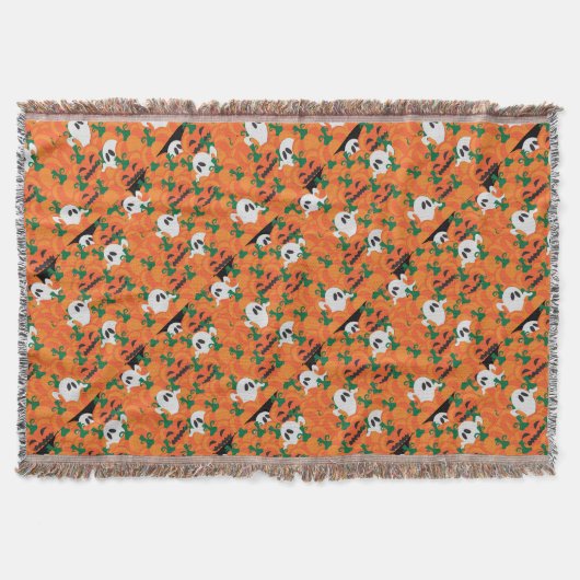 Halloween-Geister Kürbis-Plantage Decke (Vorderseite)