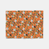 Halloween-Geister Kürbis-Plantage Fleecedecke (Vorderseite (Horizontal))