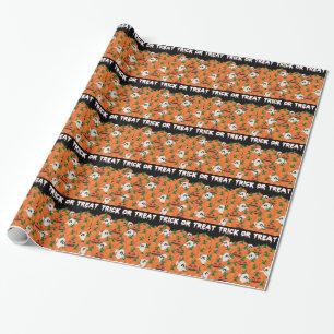 Halloween-Geister Kürbis-Plantage Geschenkpapier