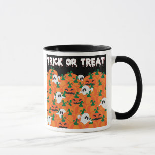 Halloween-Geister Kürbis-Plantage Tasse