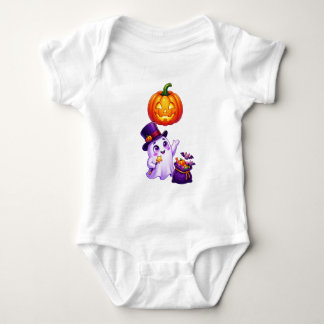 Halloween-Geister mit Kürbis-Parade Baby Strampler