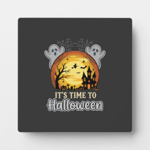 Halloween Geister Mond Gräber und Friedhof Vektor Fotoplatte