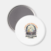 Halloween-Geister-Mond-Parade Magnet (Vorderseite/Rückseite)
