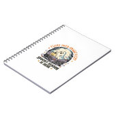 Halloween-Geister-Mond-Parade Notizblock (Linke Seite)