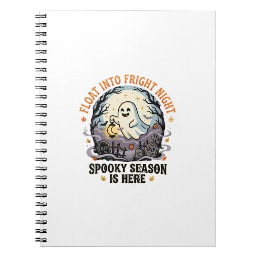 Halloween-Geister-Mond-Parade Notizblock (Vorderseite)