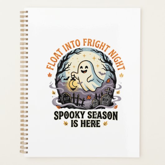 Halloween-Geister-Mond-Parade Planer (Vorderseite)