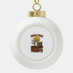 Halloween-Geister-Mond-Vintage-Baum-Nacht-Shirt_1 Keramik Kugel-Ornament
