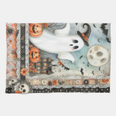 Halloween-Geister-Patchwork Geschirrtuch (Horizontal)