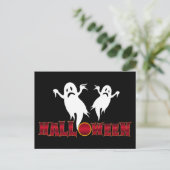 Halloween-Geister Postkarte (Stehend Vorderseite)