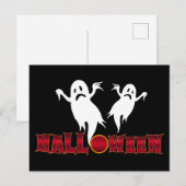 Halloween-Geister Postkarte (Vorne/Hinten)