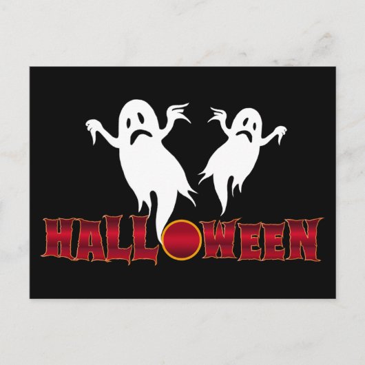 Halloween-Geister Postkarte (Vorderseite)