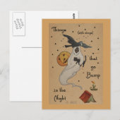 Halloween-Geister-Postkarte Postkarte (Vorne/Hinten)