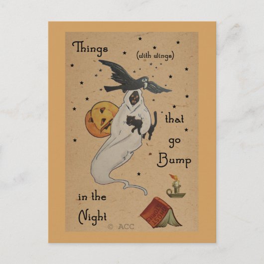 Halloween-Geister-Postkarte Postkarte (Vorderseite)