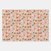 Halloween-Geister, Pumpkins, Ravens und Herbstfoli Geschenkpapier Set (Vorderseite 3)