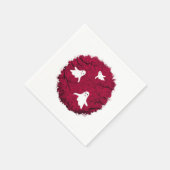 Halloween-Geister Serviette (Ecke)