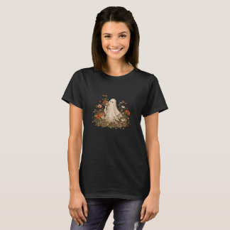 Halloween-Geister-Shirt mit Blumen T-Shirt