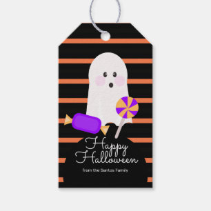 Halloween-Geister-Süßigkeiten-Scherz-oder-Trick-Sü Geschenkanhänger
