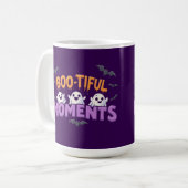 Halloween Geister und Fledermäuse Süße Geschenkide Kaffeetasse (Vorderseite Links)