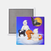 Halloween Geister und Freunde Magnet (Vorderseite/Rückseite)