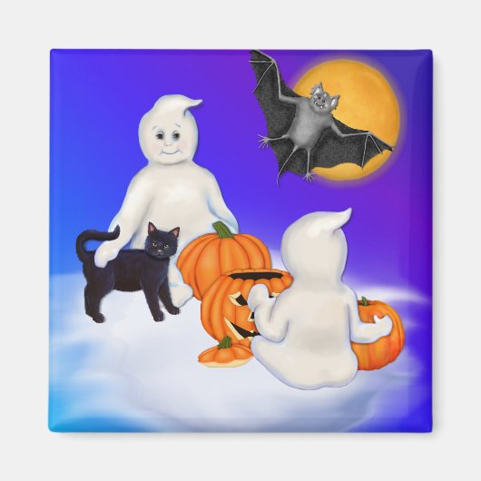 Halloween Geister und Freunde Magnet (Vorne)