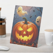 Halloween-Geister und Spinnen Sockelschild (In SItu)