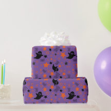 Halloween-Geister und Stars Nahtloses Wrapping Pap