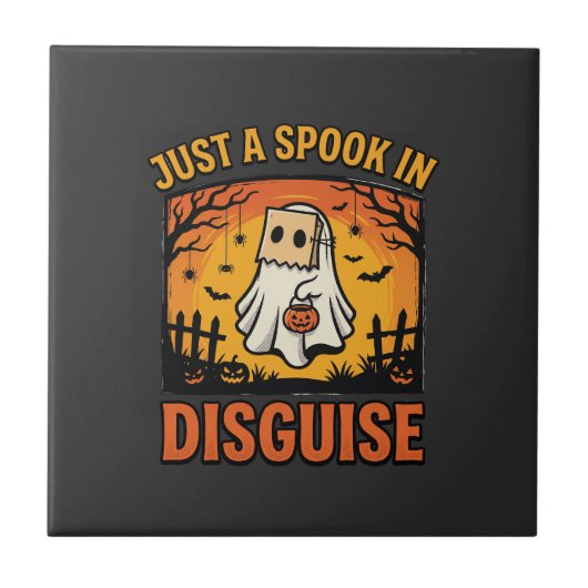 Halloween-Geister-Verkleidung Fliese (Vorderseite)