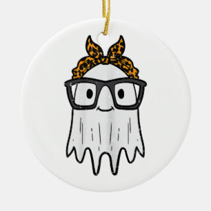 Halloween-Geisterbrille Süß Keramik Ornament