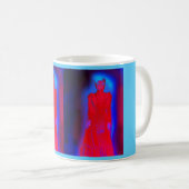 Halloween-Geisterdamen in Rot Kaffeetasse (VorderseiteRechts)