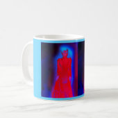 Halloween-Geisterdamen in Rot Kaffeetasse (Vorderseite Links)