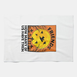 Halloween-Geisterfreunde Lustig Vintage-Horror_1 Geschirrtuch