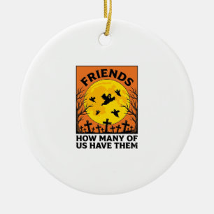 Halloween-Geisterfreunde Lustig Vintage-Horror_1 Keramik Ornament