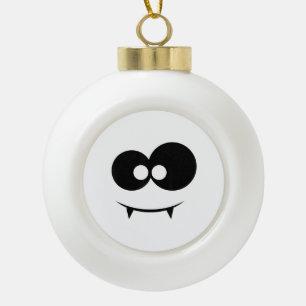 Halloween Geistergesicht Keramik Kugel-Ornament