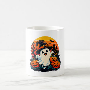 Halloween – Geisterhafter Jackolantern-Sonnenunter Kaffeetasse