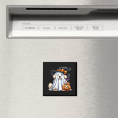 Halloween-Geisterhund Magnet (In Situ (Geschirrspüler))
