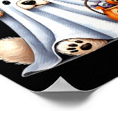 Halloween-Geisterhund Poster (Ecke)
