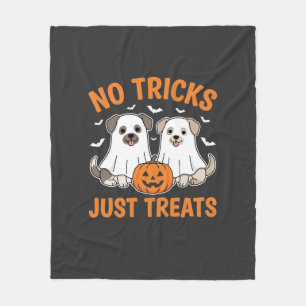 Halloween-Geisterhunde Keine Tricks, nur Leckerlis Fleecedecke
