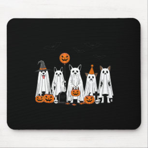 Halloween-Geisterhunde Süße Kürbis-Cartoon-Gestalt Mousepad
