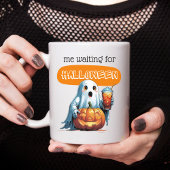 Halloween-Geisterkaffee gewartet Kaffeetasse