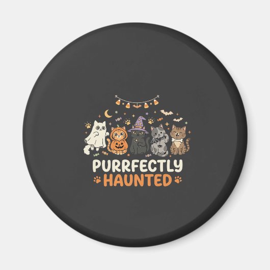Halloween Geisterkatzen-Crew Magnet (Vorne)