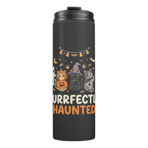 Halloween Geisterkatzen-Crew Thermosbecher