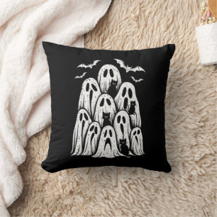 Halloween-Geisterkatzenliebhaber Herbst-Gruselige- Kissen