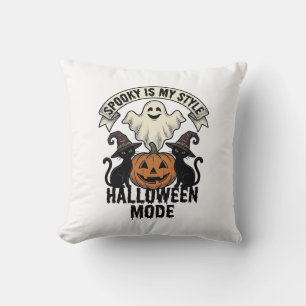 Halloween-Geisterkostüm Vintage Gruseliger Kürbis Kissen